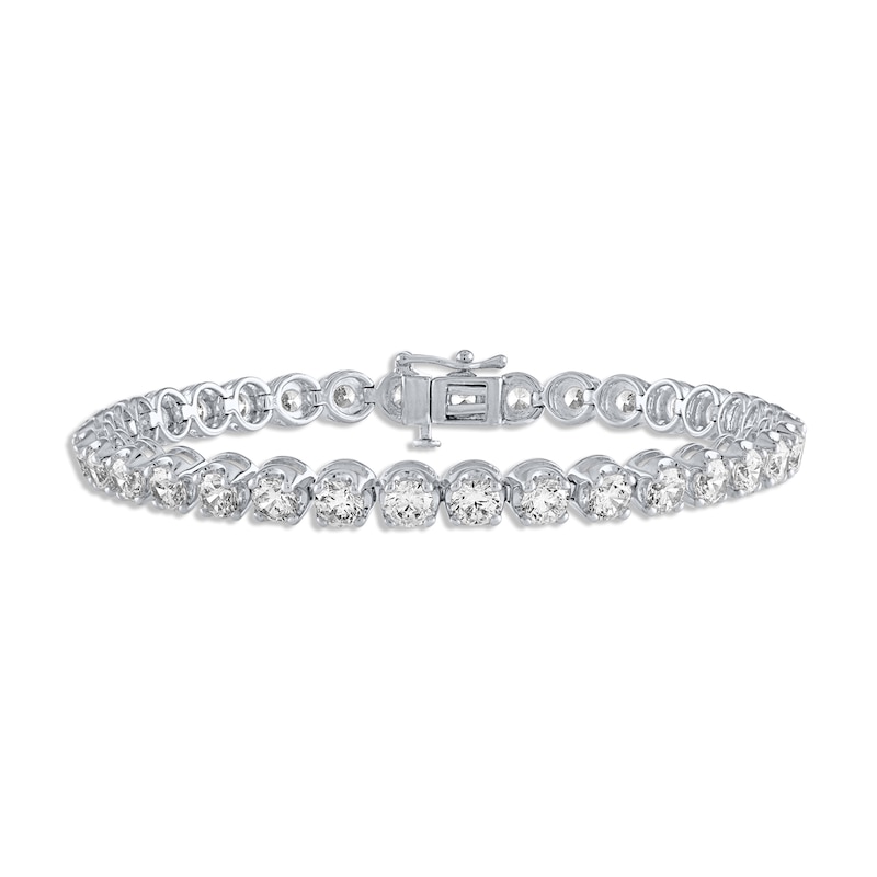 Lab-Created Diamonds by Line Bracelet 8 ct tw White Gold Plated 7