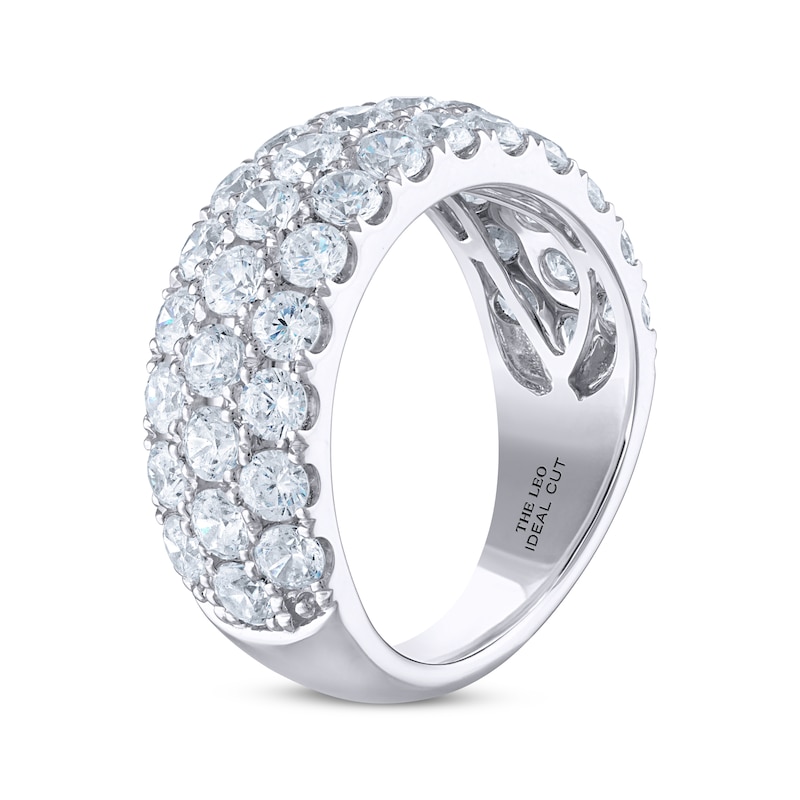 THE LEO Ideal Cut Diamond Anniversary Band 3 ct tw White Gold Plated