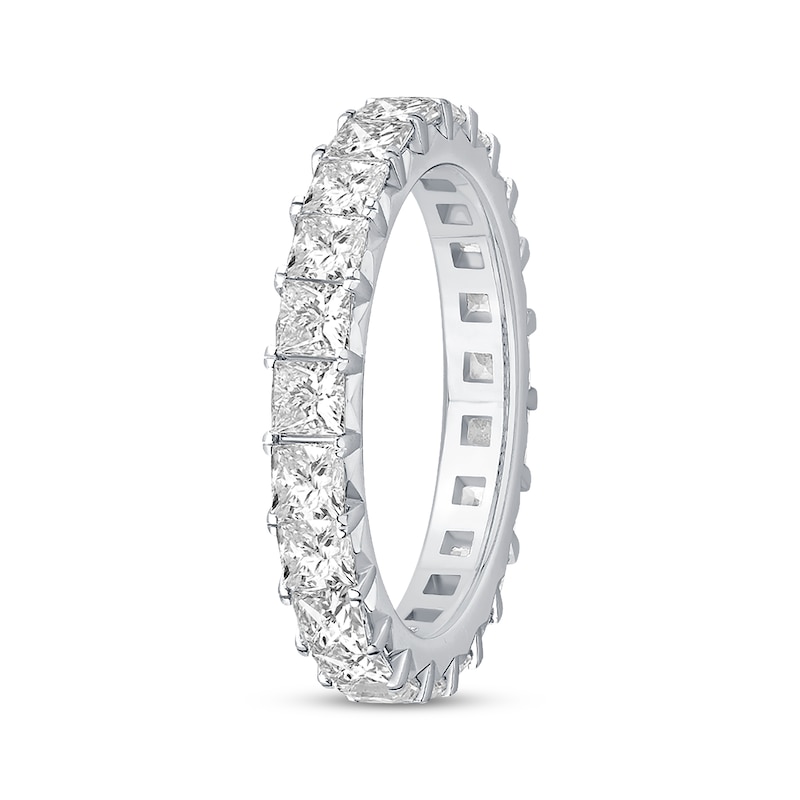 Diamond Eternity Ring 3 ct tw Princess-cut White Gold Plated