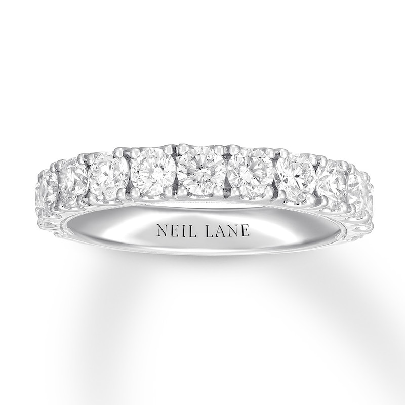 Neil Lane Round-cut Diamond Anniversary Band 1-1/2 ct tw White Gold Plated