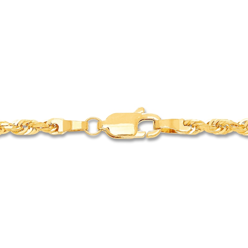 Solid Rope Chain Yellow Gold Plated 18