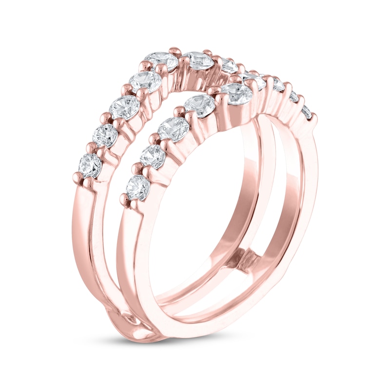 THE LEO Diamond Enhancer Ring 1 ct tw Round-cut Rose Gold Plated