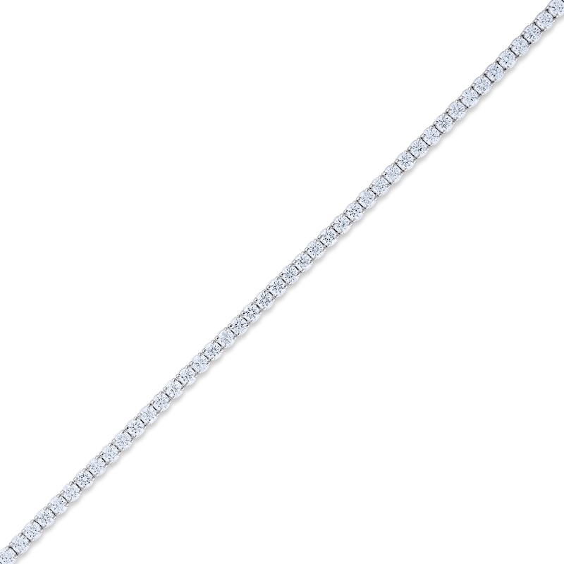 THE LEO Diamond Bracelet 5-3/8 ct tw Round-cut White Gold Plated
