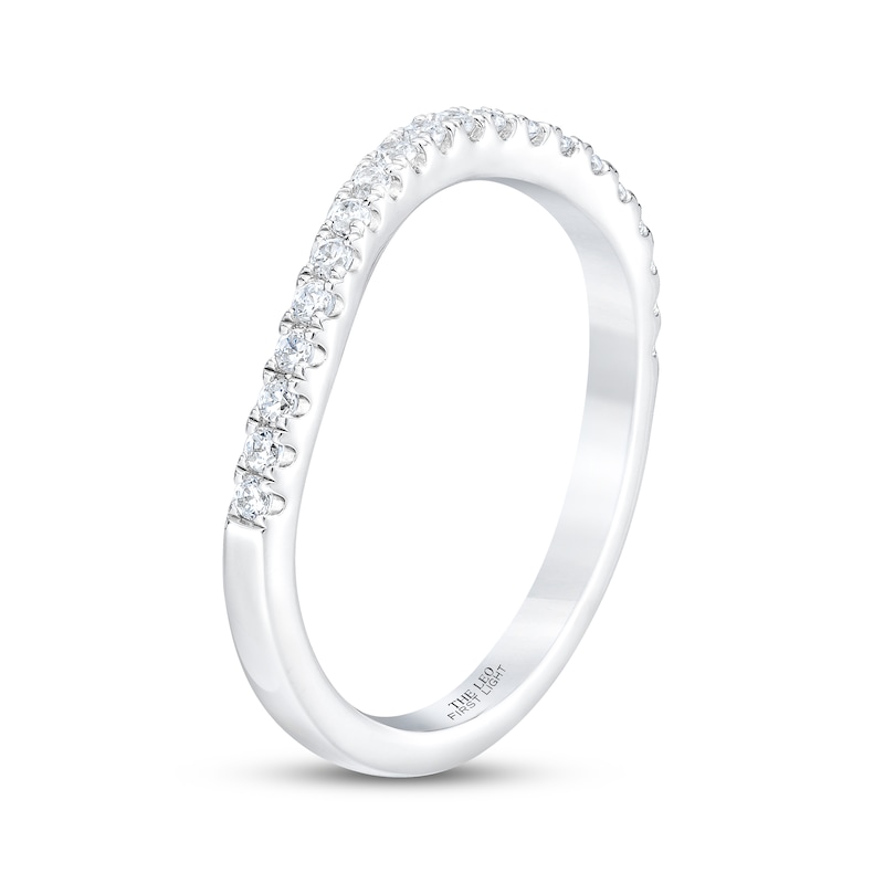 THE LEO First Light Diamond Wedding Band 1/4 ct tw White Gold Plated
