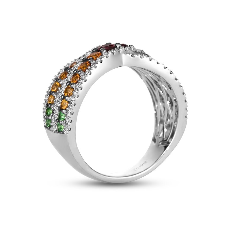 Le Vian Multi-Gemstone Ring 5/8 ct tw Diamonds Vanilla Gold Plated