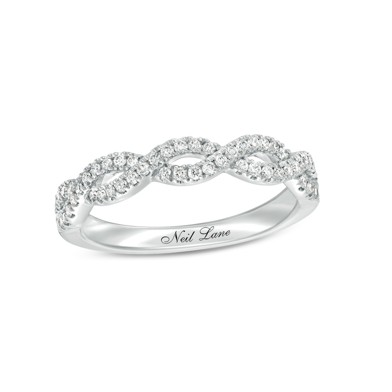 Neil Lane Bridal Diamond Anniversary Band 1/4 ct tw White Gold Plated