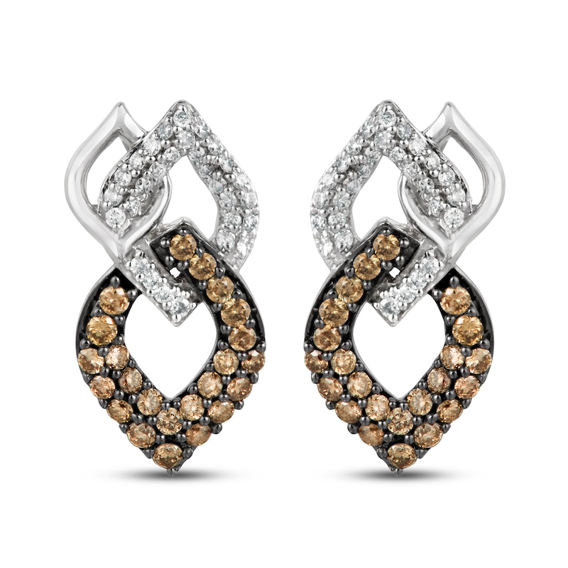 Le Vian Chocolatier Diamond Earrings 5/8 ct tw Vanilla Gold Plated