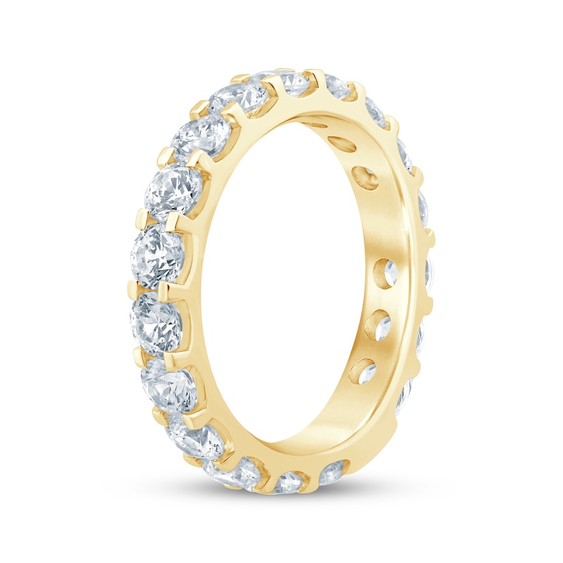Diamond Eternity Ring 3 ct tw Yellow Gold Plated
