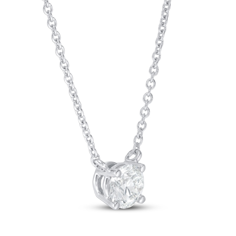 Lab-Created Diamonds by Necklace 1/2 ct tw White Gold Plated 18
