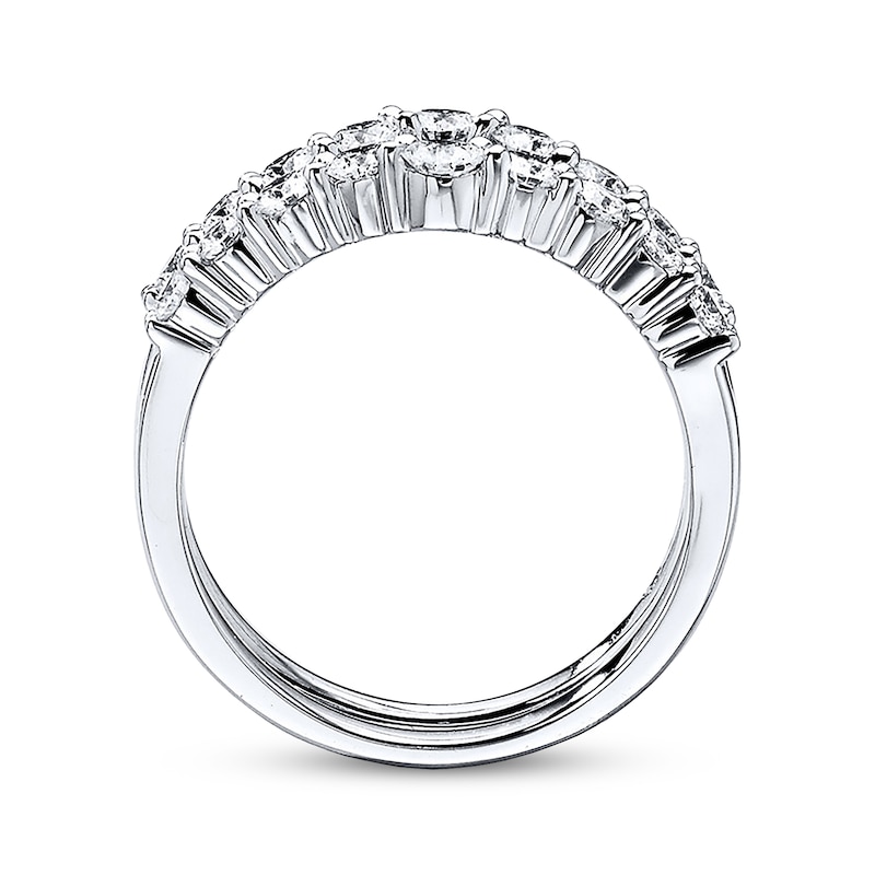 THE LEO Diamond Enhancer Ring 1 ct tw Round-cut White Gold Plated