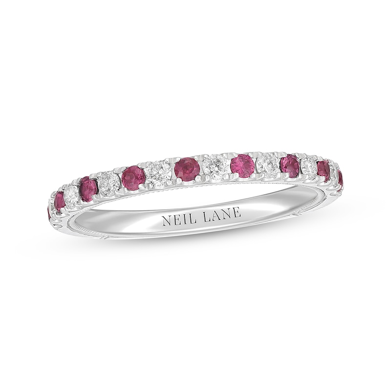 Neil Lane Ruby Anniversary Band 1/5 ct tw Diamonds Gold Plated