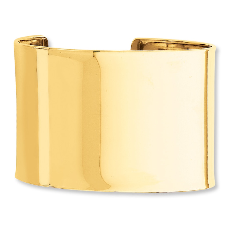 Cuff Bracelet Yellow Gold Plated 47mm