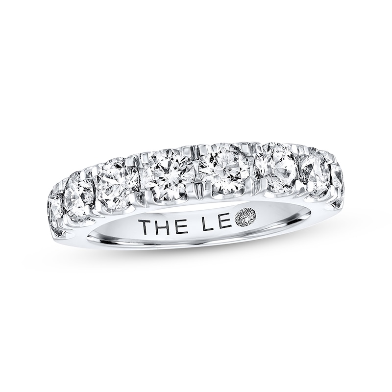 THE LEO Diamond Anniversary Ring 2 ct tw Round-cut White Gold Plated