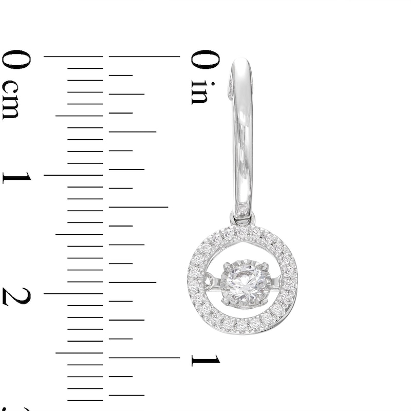 Unstoppable Love Diamond Halo Earrings 1/2 ct tw Round-Cut White Gold Plated