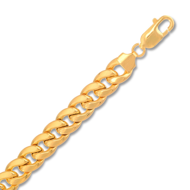 Miami Cuban Link Necklace Yellow Gold Plated 24