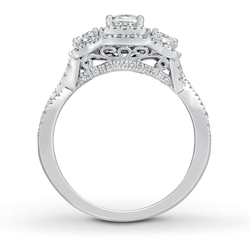 Neil Lane Diamond Engagement Ring 1-1/2 ct tw Diamonds White Gold Plated