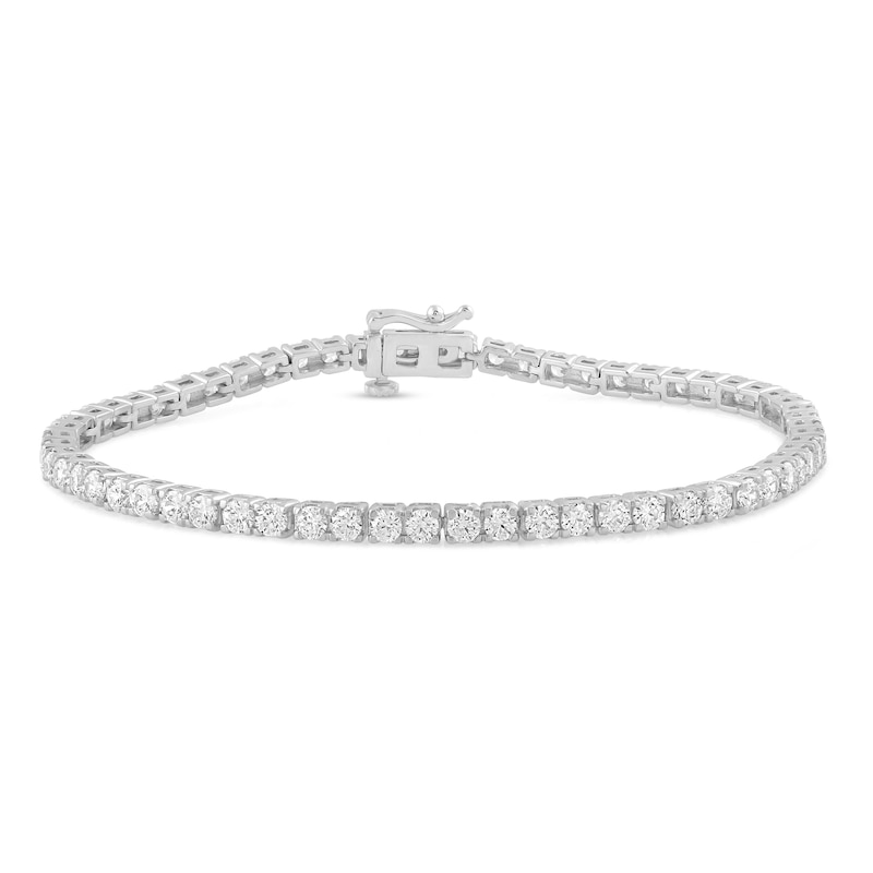 Lab-Created Diamonds by Bracelet 5 ct tw White Gold Plated 7.25