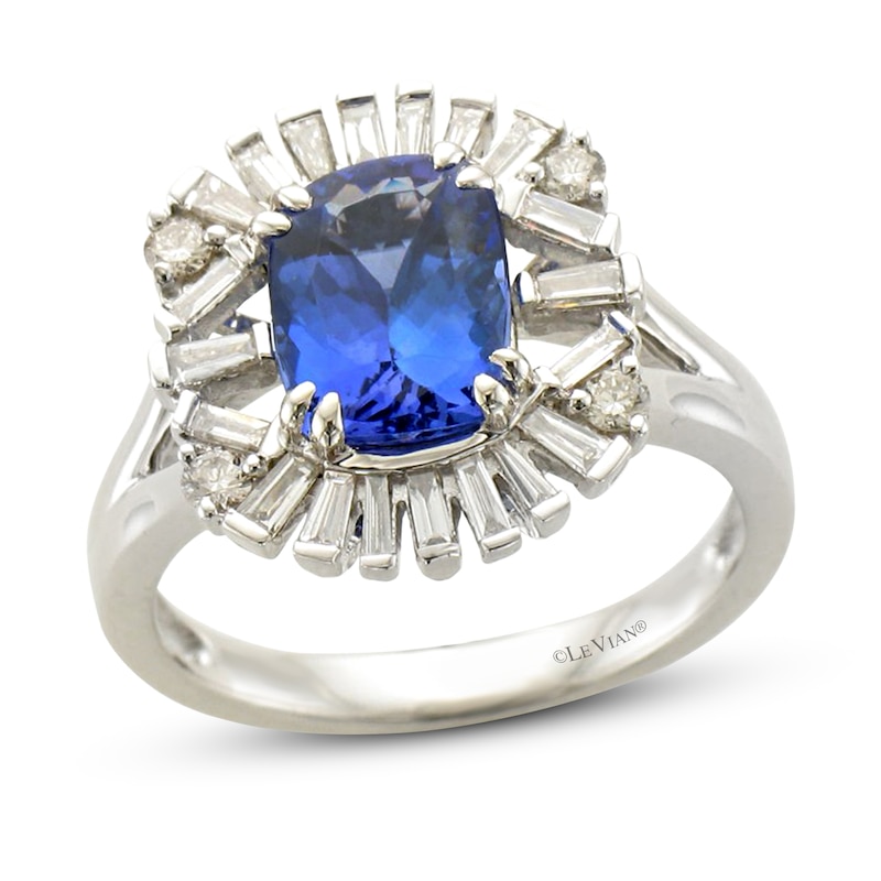 Le Vian Creme Brulee Tanzanite Ring 1/2 ct tw Diamonds Vanilla Gold Plated - Size 7