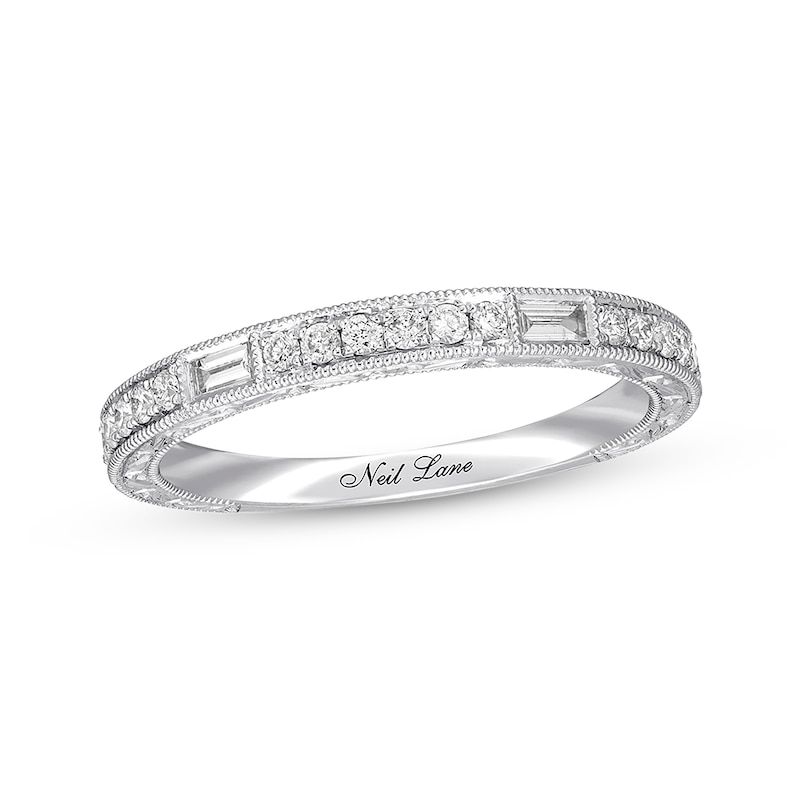 Neil Lane Diamond Wedding Band 1/4 ct tw White Gold Plated