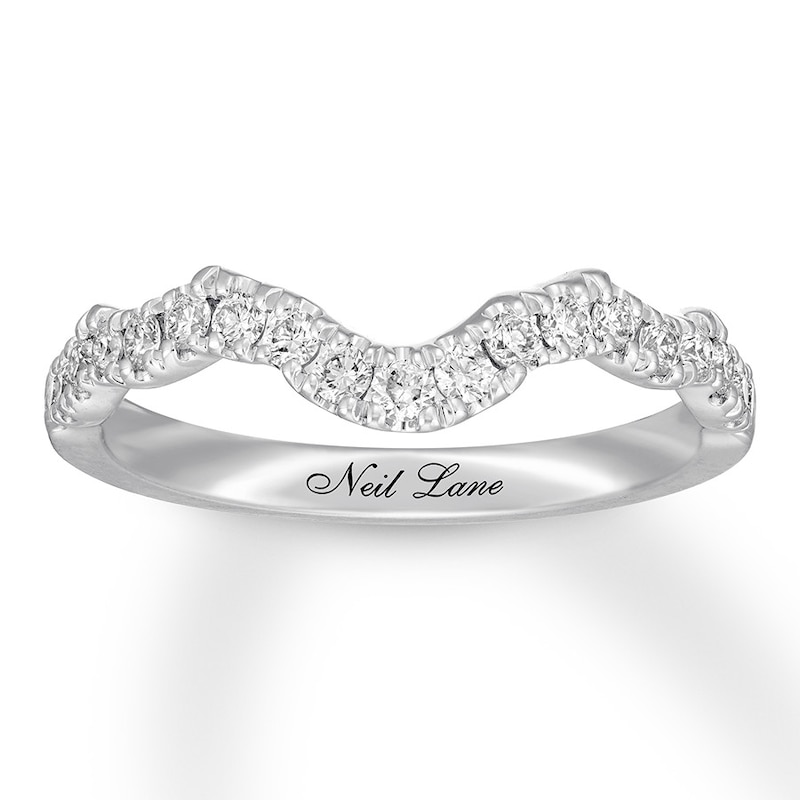 Neil Lane Diamond Wedding Band 1/3 ct tw White Gold Plated