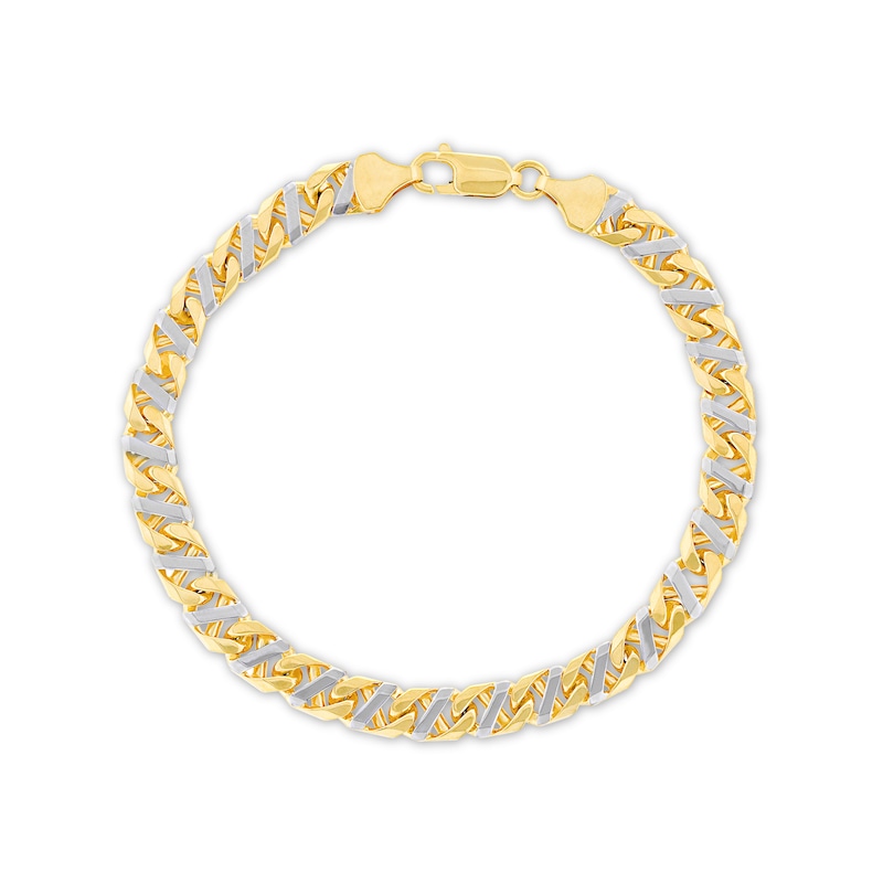 Solid Mariner Link Bracelet Yellow Gold Plated 8.5