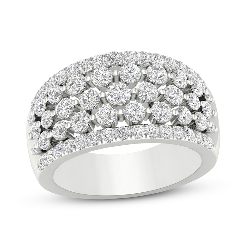 Lab-Created Diamonds by Ring 2 ct tw White Gold Plated