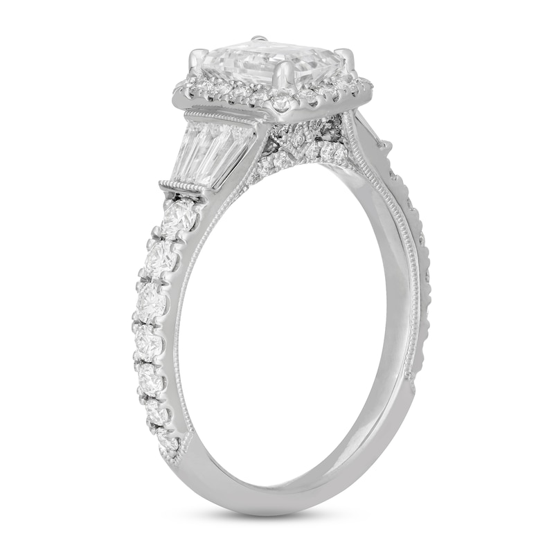 Neil Lane Premiere Diamond Engagement Ring 1-7/8 ct tw White Gold Plated
