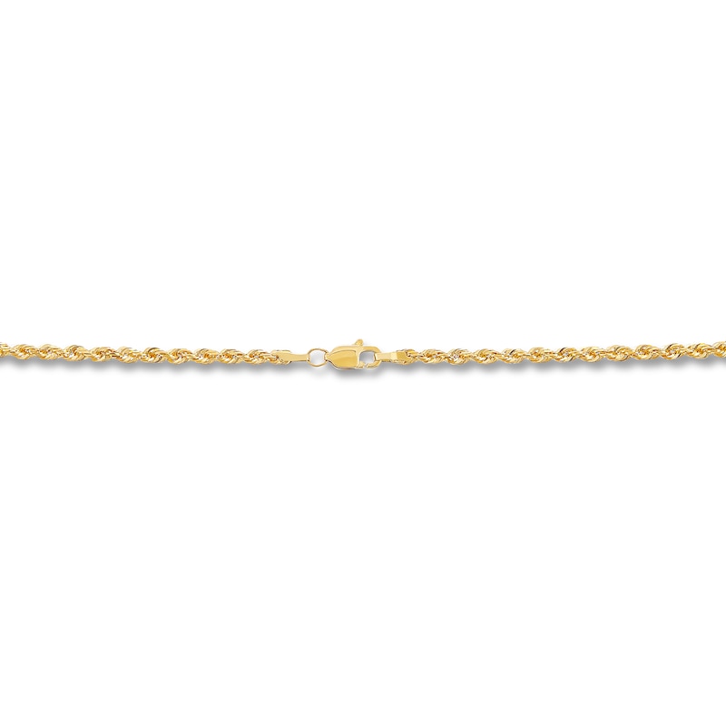 Solid Rope Chain Yellow Gold Plated 18