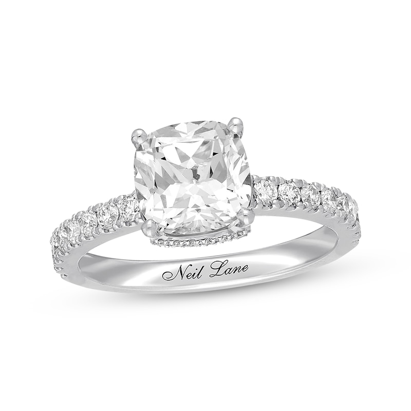 Neil Lane Cushion-cut Diamond Engagement Ring 2-1/3 carats tw Gold Plated