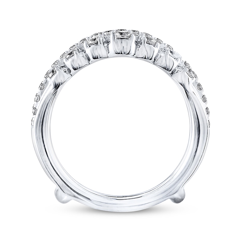 THE LEO Diamond Enhancer Ring 1 ct tw Round-cut White Gold Plated