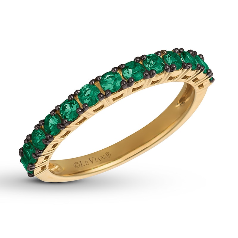 Le Vian Natural Emerald Ring Honey Gold Plated