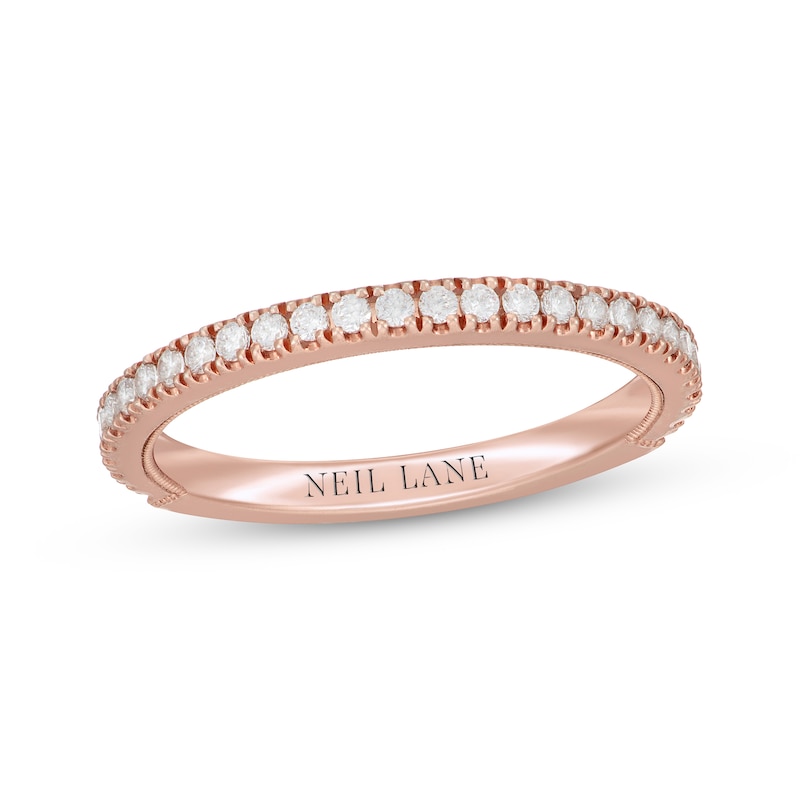 Neil Lane Diamond Wedding Band 1/3 ct tw Rose Gold Plated