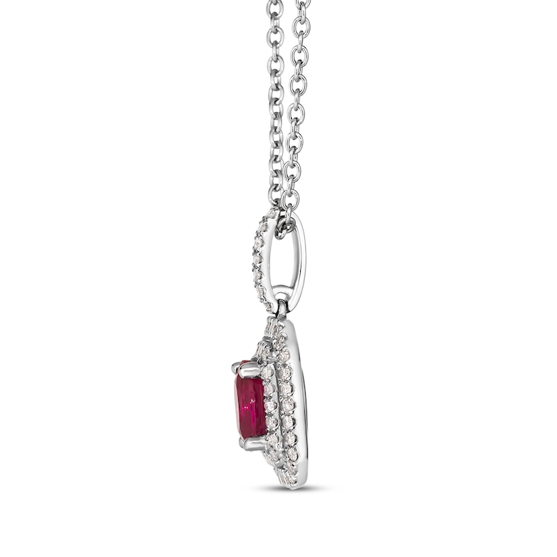 Le Vian Vault Ruby Necklace 1/3 ct tw Diamonds Platinum 18