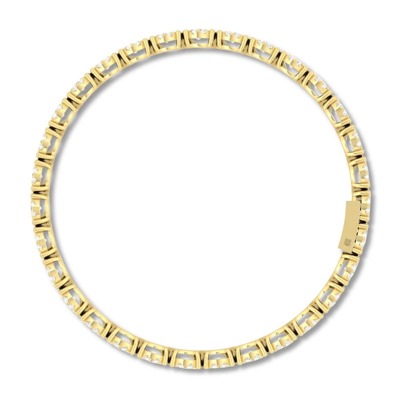 Diamond Fashion Bracelet 5 ct tw Yellow Gold Plated 7