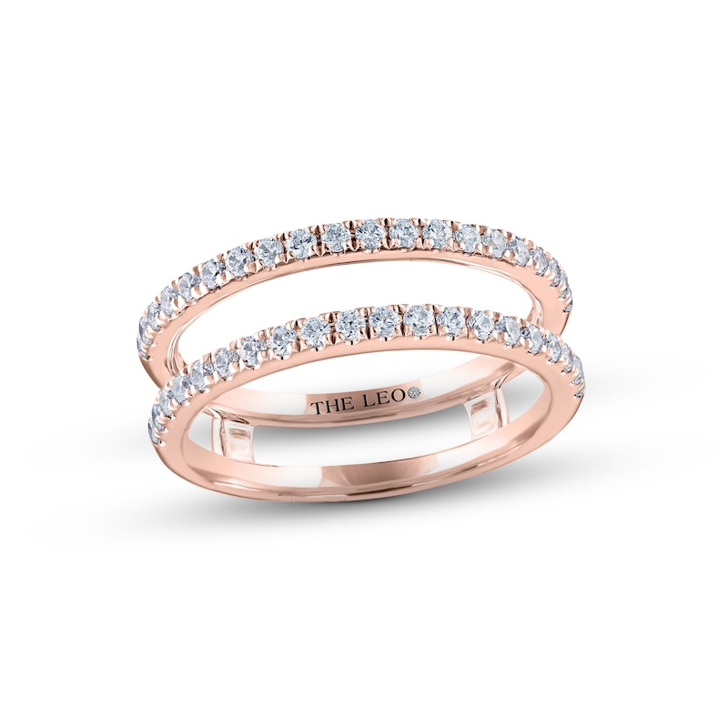 THE LEO Diamond Enhancer Ring 1/2 ct tw Round-cut Rose Gold Plated