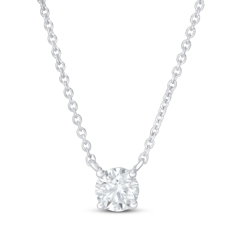 Lab-Created Diamonds by Necklace 1/2 ct tw White Gold Plated 18