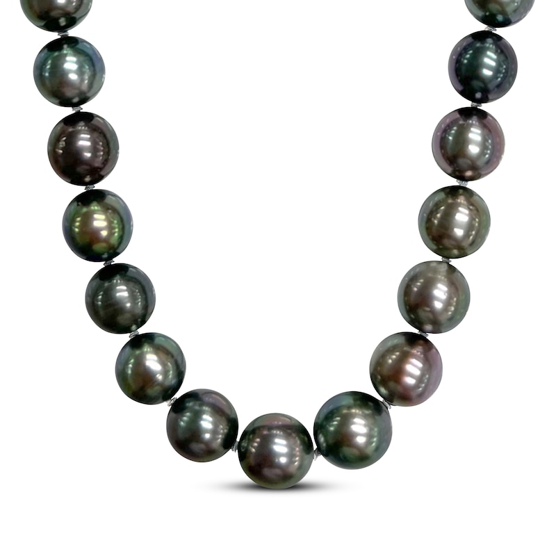 Tahitian Cultured Pearl Strand Yellow Gold Plated 18