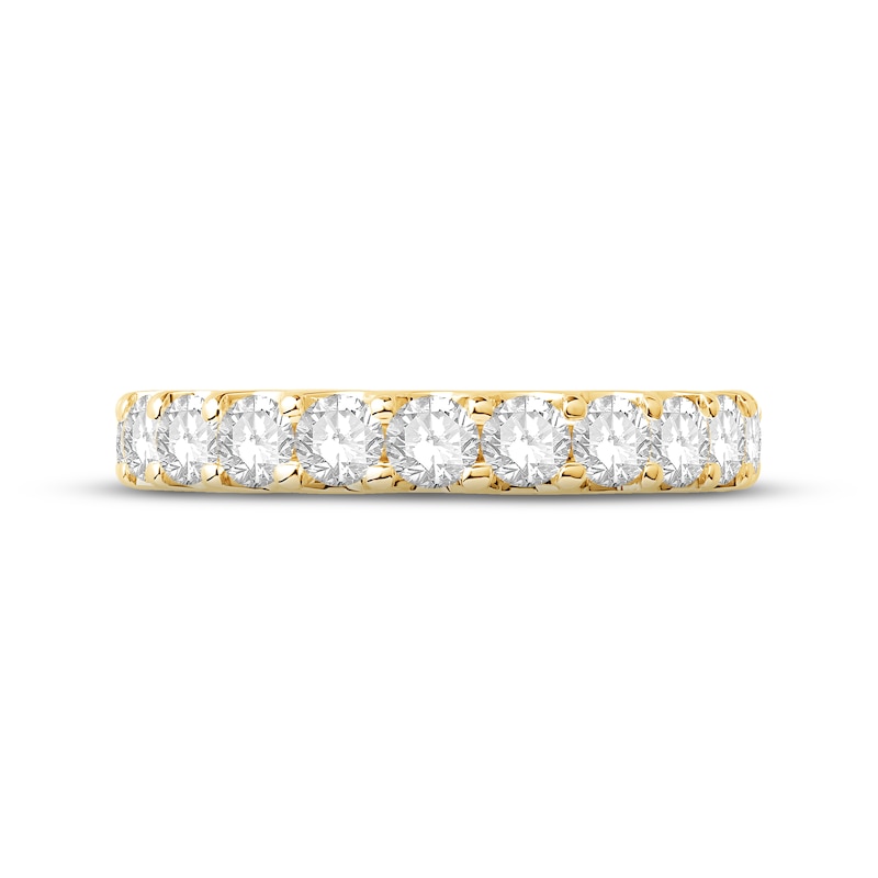 Diamond Eternity Ring 3 ct tw Round-cut Yellow Gold Plated