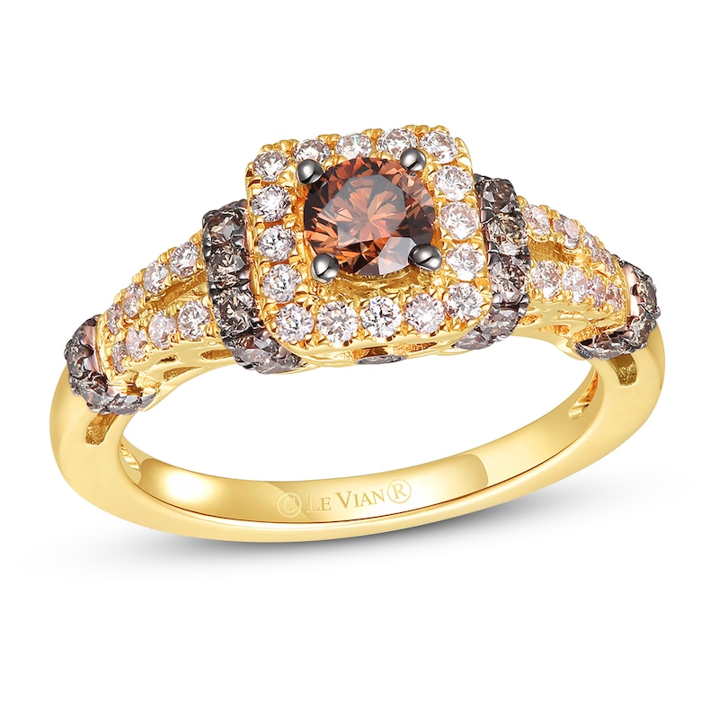 Le Vian Diamond Ring 1 ct tw Honey Gold Plated