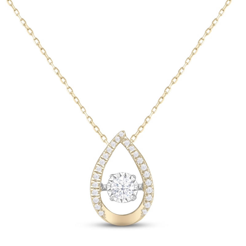 Unstoppable Love Diamond Necklace 1/2 ct tw Yellow Gold Plated 18