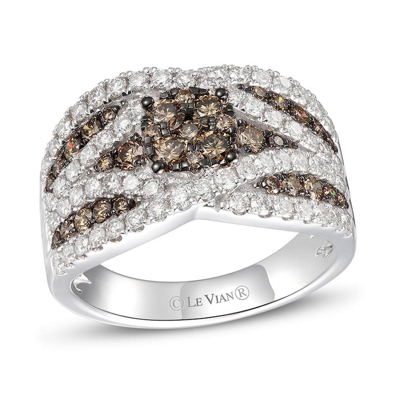 Le Vian Diamond Ring 1-5/8 ct tw Vanilla Gold Plated