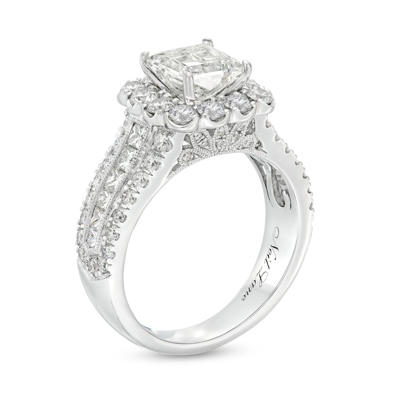 Neil Lane Princess-cut Diamond Engagement Ring 3 ct tw White Gold Plated