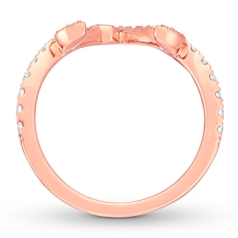 Neil Lane Diamond Wedding Band 3/8 ct tw Rose Gold Plated