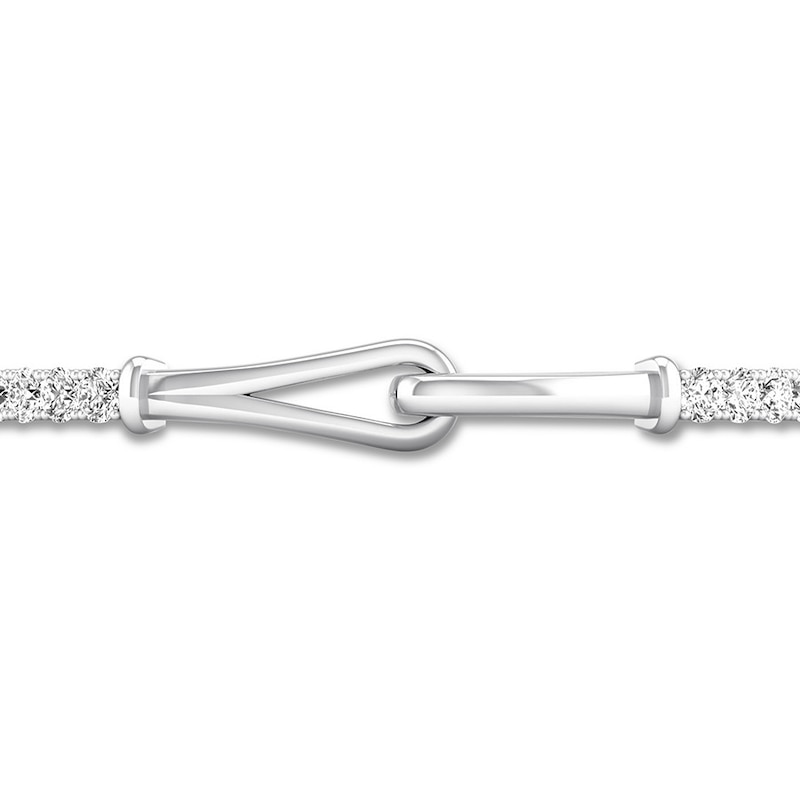 Love + Be Loved Diamond Bracelet 4 ct tw White Gold Plated 7.25