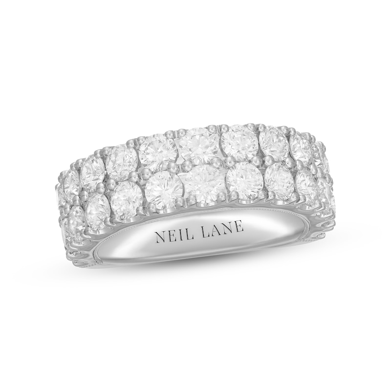 Neil Lane Diamond Anniversary Band 3 ct tw Round-cut White Gold Plated