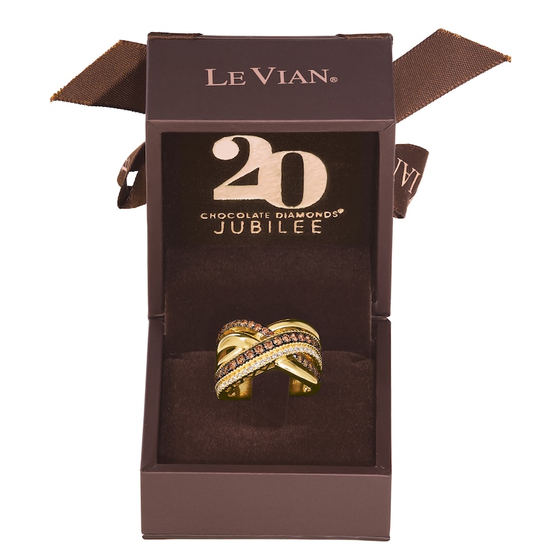 Le Vian Diamond Ring 1 ct tw Honey Gold Plated