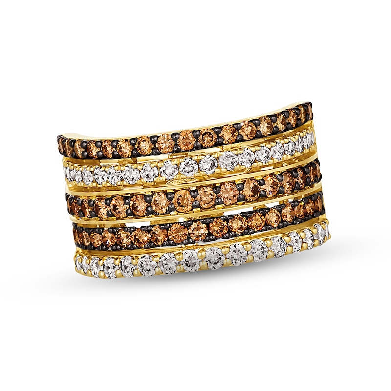 Le Vian Diamond Ring 1-5/8 ct tw Honey Gold Plated