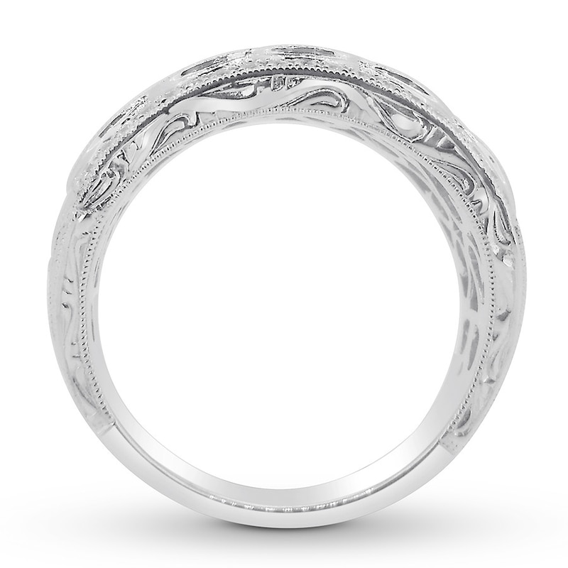 Diamond Anniversary Band 1/2 ct tw Round-cut White Gold Plated