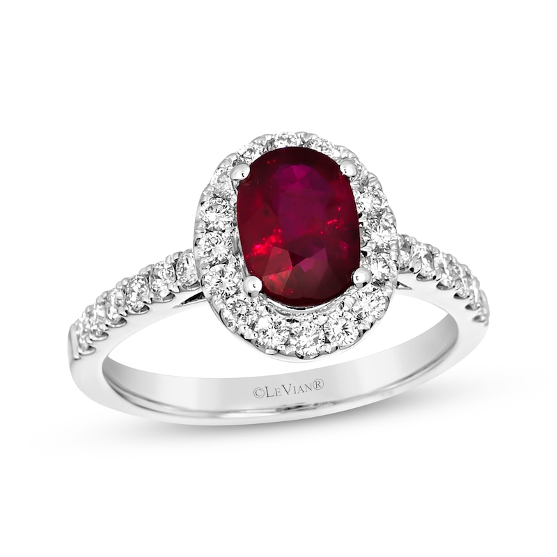 Le Vian Vault Ruby Ring 1/2 ct tw Diamonds Vanilla Gold Plated