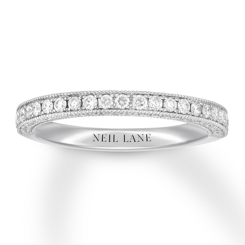 Neil Lane Diamond Wedding Band 3/8 ct tw White Gold Plated
